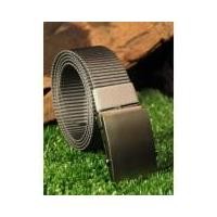 ราคา เข็มขัดผ้า แคนวาส หัวสไลค์ล็อค สีเทา Canvas 003 Gray (5916869524)