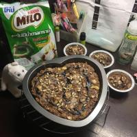 ราคา มัฟฟิ่นกล้วยคลีนแป้งโฮลวีตผสมข้าวข้าวโอ๊ตหน้าไมโลโกโก้ (5902880903)