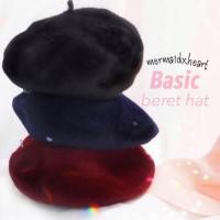 ราคา หมวกเบเร่ต์ เบเร่ beret สีกรมท่า มีสีเดียว (2095091779)