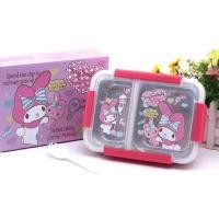 ราคา กล่องข้าวมายเมโลดี้ ด้านในเป็นสแตนเลส ขนาดความจุ 850 ml ขนาดมีในรูป ราคาใบละ 340 บาทไม่รวมส่ง (1445058184)