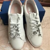 ราคา KEDS WH60355 ACE LTT LEATHER GEM WHITE รองเท้าผ้าใบผู้หญิง แบบผูกเชือก หนังสีขาว (2525009581)