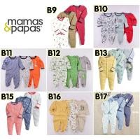 ราคา Mamas&papas ชุดคลุมเท้า ชุดนอนเด็ก ชุดหมี ชุดเด็กแรกเกิด เสื้อผ้าเด็ก บอดี้สูท (เซ็ต 3ตัว) (8013583439)