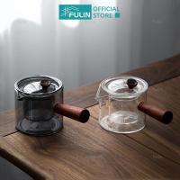 ราคา กาน้ําชา แก้วบอโรซิลิเกต ด้ามจับด้านข้าง แบบใส ทนความร้อน พร้อมที่กรองชา สไตล์ญี่ปุ่น (19291077054)