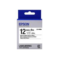 ราคา เทปพิมพ์ อักษร ฉลาก Epson LK-4WBN LK4WBN LK 4WBN อักษรดำบนพื้นขาว 12 มม. (4588864346)
