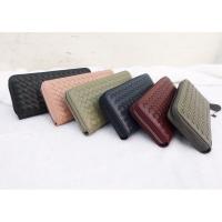 ราคา กระเป๋าสตางค์หนังสานซิปรอบหนังแกะแท้100% (6572017153)