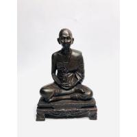ราคา ครูบาศรีวิชัย หรือ พระสีวิไชย วัดบ้านปางเป็นพระเถระชาวจังหวัดลำพูน เนื้อโลหะทองเหลืองรมดำ หน้าตัก5นิ้ว (10126913083)