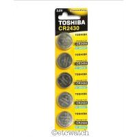 ราคา พร้อมส่ง> ถ่านกระดุม Toshiba CR2430 1 แผง 5 ก้อน (16508472611)