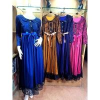 ราคา เดรสมุสลิมเดรสลูกไม้แต่งมุ้ง (16353023708)