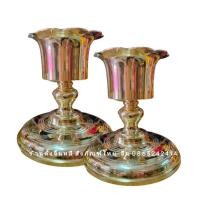 ราคา เชิงเทียน เชิงเทียนทองเหลือง เชิงเทียนใหญ่ เกรดคุณภาพ (21291681918)