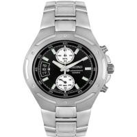 ราคา SEIKO QUARTZ CHRONOGRAPH นาฬิกาข้อมือผู้ชาย สีเงิน/ดำ สายสเตนเลสรุ่นSNN129P1 (340012527)