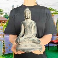 ราคา พระพุทธรูปงานเก่า ปางมารวิชัยศิลปะขอม (กว้าง4นิ้ว สูง7นิ้ว)เนื้อสำริดขุดพบที่กรุวัดปราสาทเขาพนมรุ้ง น่าบูชา B (14187427761)