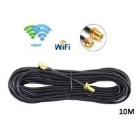 ราคา สายอากาศ Wifi 10 เมตร Male to Female Extension Cable for WiFi Router Wireless Network Card Antenna 10M (11842397580)