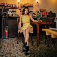 ราคา Shebyshe-116-SET-YL:ชุดเข้าเซทลายสก็อตสีเหลือง (7152879188)