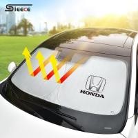 ราคา Sieece บังแดดรถยนต์ ผ้าคลุมกระจกหน้ารถยนต์ สำหรับ Honda City Jazz HRV Civic Brio (22656249220)