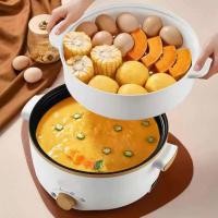 ราคา กระทะไฟฟ้า หม้อต้มไฟฟ้า หม้อชาบู เตาไฟฟ้า หม้อเคลือบ หม้อหู หม้อไฟฟ้า หม้อสุกี้ หม้ออเนกประสงค์ 3 ลิตร หม้อโมจิ A499 (15278413117)