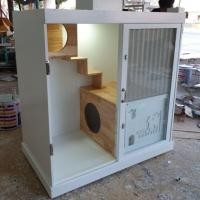 ราคา กรงแมวขนาดกลาง กรงแมวสวยๆ กรงแมวติดมุ้งลวด (5019504572)