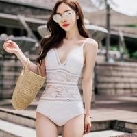 ราคา ชุดว่ายน้ำลูกไม้sexy สีขาว (4606521653)