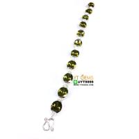 ราคา สร้อยข้อมือเขียวส่อง สร้อยข้อมือเงินแท้ 92.5% ประดับ พลอยเขียวส่อง (cz) YTG-8665 (3508268420)