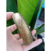 ราคา กำไลทองเหลือง​ลายเกล็ดปลา​ (งานเก่า)​ (23273962594)