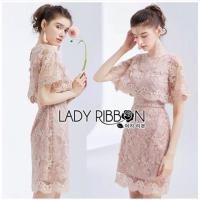 ราคา เดรสลูกไม้ สีชมพู Lady ribbon (1861523267)