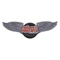 ราคา ป้ายสังกะสีวินเทจ Patience is Powerful (ปั๊มนูน) (1028194379)
