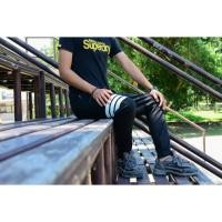 ราคา กางเกง Jogger pant แถบขาว3แถบ หัวเชือกสีส้ม สีดำ (345331125)