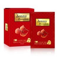 ราคา พอกผิวหน้า แผ่นมาส์กหน้านกนางแอ่น (1กล่อง/10แผ่น) JENNY Premium Luxury Red Bird's nest Mask Red (3711575713)