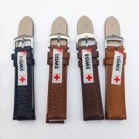 ราคา Swiss แท้ สายนาฬิกาหนังช้างแท้ รุ่น ไม่เปื่อย สีดำและน้ำตาลขนาด 18 20 22 24 mm. สำหรับผู้หญิง ผู้ชาย (21612597887)