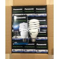 ราคา หลอดทอร์นาโด Panasonic 25W แสงสีขาว รุ่นประหยัดไฟ ขั้วเกลียว E-27 ของแท้ 100% (ยกกล่อง 12 หลอด) (19488295749)