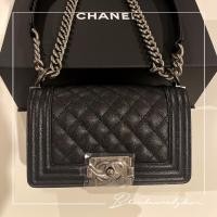 ราคา พร้อมส่งมือหนึ่ง กระเป๋าชาแนล New Chanel boy8 rhw Microchip fullset (9595956141)