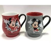 ราคา แก้วน้ำ แก้วมัค มินนี่ มิคกี้เมาส์ ลายการ์ตูนดิสนีย์ เซรามิค สีเทา สีแดง Mickey Minnie Mouse Disneyland Mug Ceramic Cup (6955651455)