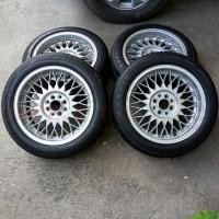 ราคา (มือสอง) ล้อแม็ก RiaL Wheels 90’s Germany ขอบ 16 พร้อมยาง 185/55 ปี18 Pcd:4X100-108 / SIZE:16R Front & Rear 7JJ ออฟลึกป (20851016417)