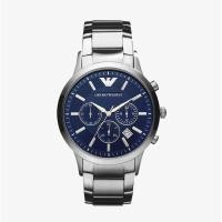 ราคา EMPORIO ARMANI นาฬิกาข้อมือผู้ชาย รุ่น AR2448 Classic Chronograph Navy Blue Dial Silver (5014033041)