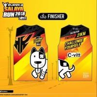 ราคา เสื้อวิ่ง เสื้องานวิ่ง เสื้อ Finisher Eureka salaya2018 SiZE M (2055462734)