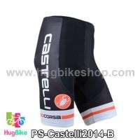 ราคา กางเกงจักรยานขาสั้นทีม Castelli 14 สีดำ (9649753573)