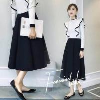 ราคา กระโปรงผ้าโฟมสีดำพื้น (80976847)