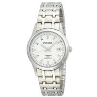 ราคา Pulsar นาฬิกาข้อมือหญิง PXT655 Expansion Silver-Tone Stainless Steel LumiBrite Dial Watch (578548056)