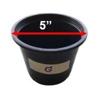 ราคา กระถางพลาสติกปลูกต้นไม้ กระถางปลูกต้นไม้ กระถางพลาสติกสีดำ ขนาด 5 นิ้ว (3023261695)