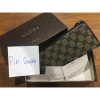 ราคา กระเป๋าตังใบยาว กระเป๋าสตางค์ GUCCI แท้ มือสอง (4300659361)