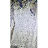 ราคา เสื้อแขนกุดสีขาวลายดอกไม้มีซิปด้านหลัง h&m (19385963609)