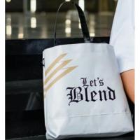 ราคา มือ1ถูกที่สุดใหม่มีซีลกระเป๋าผ้าแคนวาส กระเป๋าถือ +สะพายได้Tote Bag ถุงผ้าไอเท็มของเหล่าชาว BLEND 285สวยหนาทนมาก (22836459606)