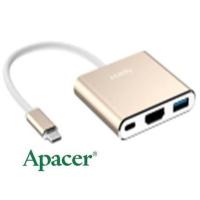 ราคา Apacer USB 3.1 Gen 1 Type-C to USB3.0+HDMI+Type-C Hub DH610 Gold RP (1774735772)