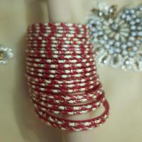 ราคา กำไลอินเดียสีแดงแต้มขาว#กำไลอินเดีย#กำไลถวายพระแม่#กำไลเสริมมงคล#กำไลสวย (11554747046)