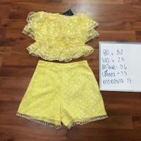 ราคา ชุดเซทงานป้าย เสื้อเกาะอก+กางเกง มือ1 ของใหม่คะ (559146277)