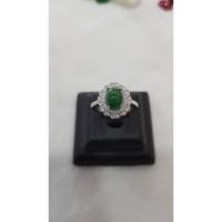 ราคา แหวนเงินแท้ หัวหยกพม่าแท้ (1427688407)