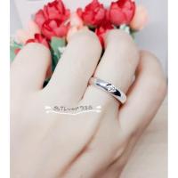 ราคา แหวนเกลี้ยง ปลอกมีด เงินแท้ ฝังเพชรCZ Silver 92.5% (205587910)
