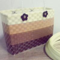 ราคา กระเป๋าถือ สานจากเส้นพลาสติก (2225199479)