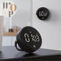 ราคา WOP Store นาฬิกาจับเวลาทรงกลม หมุนได้ หน้าจอขนาดใหญ่ นาฬิกาจับเวลาดิจิตอล มีแม่เหล็กติดตู้เย็นได้ สำหรับห้องครัว (23149934224)