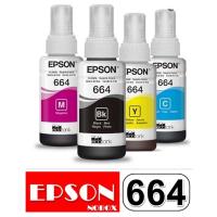 ราคา หมึกเติม EPSON refill Ecotank แท้ 100% ขวดแบบใหม่ ชุด 4 สี ราคาพิเศษ ( 1ชุด มี เหลือง ฟ้า แดง ) สินค้ารับประกัน (9365005556)