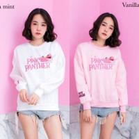 ราคา เสื้อสเวเตอร์แขนยาวสไตล์เกาหลี ลายพิ้งแพนเตอร์ รูปจริงงานขาย (656480492)